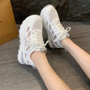 Pantofi sport "SuperFashion 6-6 White Gray" - Img 2