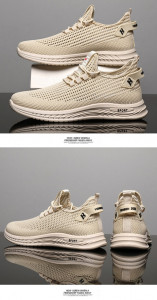 Pantofi Sport "SuperFashion HTMS-002 Beige" - Img 8