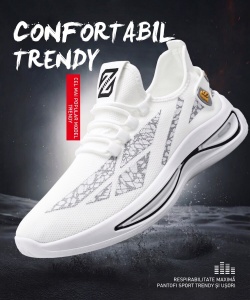 Pantofi Sport "SuperFashion HTMS-15 White" - Img 9