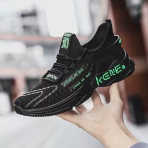 Pantofi Sport "SuperFashion HTMS-21 Black Green" - Img 2
