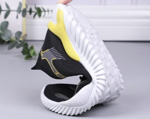 Pantofi Sport "SuperFashion HTMS-222 Black Yellow" - Img 5