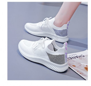 Pantofi sport "SuperFashion HTWM-60 White Black"