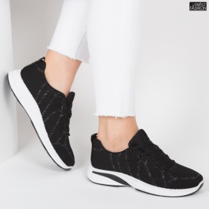 Pantofi Sport ''WE Fashion 352-2 Black Grey'' - Img 3