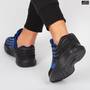 Pantofi Sport "WE Fashion 8815B Black R. Blue'' - Img 4