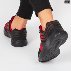 Pantofi Sport "WE Fashion 8815B Black Red'' - Img 4