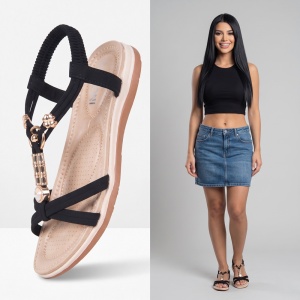 Sandale ''YiYi ZX-96 Black''