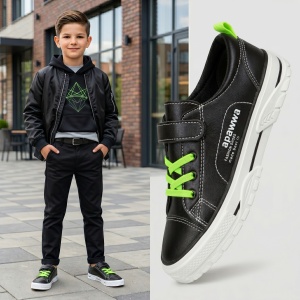 Tenisi Copii "Apawwa CV73 Black''