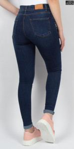 blugi dama tip skinny cu talie inalta