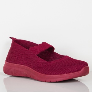 Espadrile ''ALD Fashion HQ-39-181 Burgundy'' - Img 4