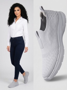 Espadrile ''ALD Fashion HQ1040-223 Grey"