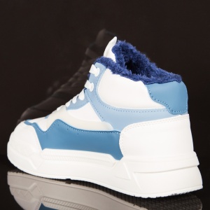 Ghete îmblanite "Z Fashion ZA6005 White Blue" - Img 2