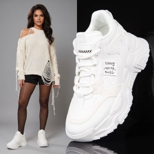 Ghete Sport "ABC Fashion 102-1 White"