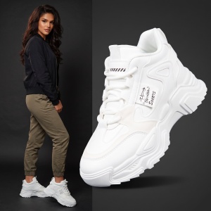 Ghete Sport "ABC Fashion 102-1 White"