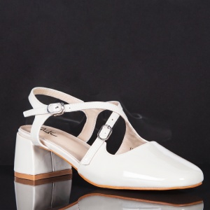 Pantofi ''ABC Fashion 140-4 Off White" - Img 5