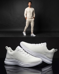 Pantofi Sport ''ABC MK22 White" - Img 5