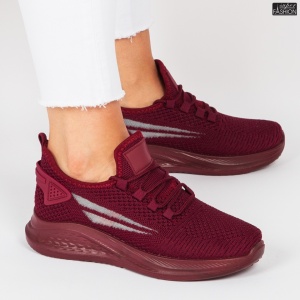 Pantofi Sport ''ALD Fashion HQ-57-227 Burgundy" - Img 2