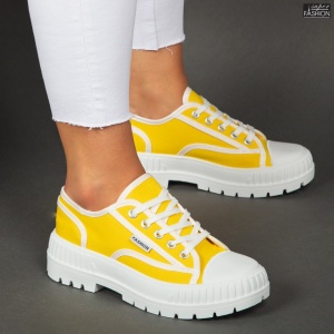 Pantofi Sport "Se7.en D989 Yellow'' - Img 2