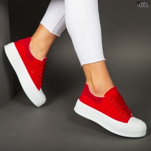 Pantofi Sport "Se7.en S022 Red'' - Img 4