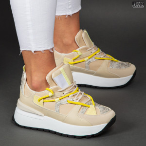 Pantofi Sport "Se7.en X-3005 Beige'' - Img 2