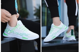 Pantofi sport ''SuperFashion HTMS-1 White Green'' - Img 4