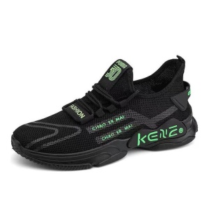 Pantofi Sport "SuperFashion HTMS-21 Black Green" - Img 3