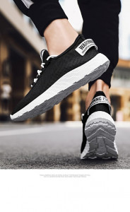 Pantofi sport "SuperFashion HTMS-47 Black White" - Img 8
