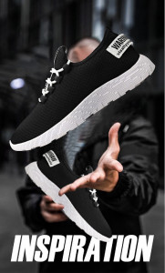 Pantofi sport "SuperFashion HTMS-47 Black White" - Img 10
