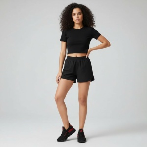Pantofi sport "SuperFashion HTWM-19 Black Red" - Img 9