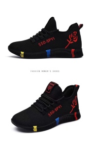 Pantofi sport "SuperFashion HTWM-3 Black Red" - Img 2