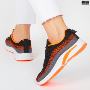 Pantofi Sport ''WE Fashion 351-2 Black Orange''
