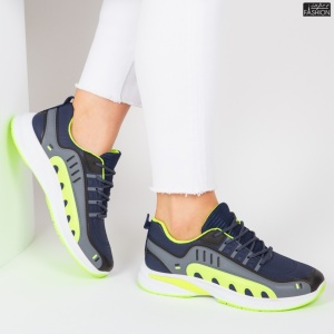 Pantofi Sport ''WE Fashion 391-2 Blue Green'' - Img 4