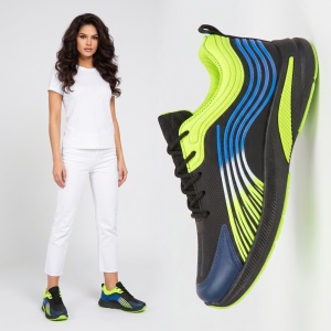 Pantofi Sport ''WE Fashion 395-2 Black Green''