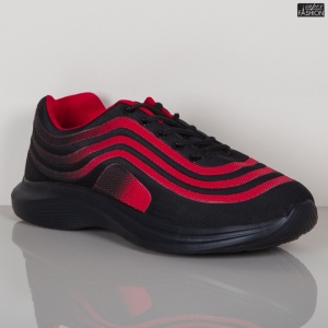 Pantofi Sport "WE Fashion 8815B Black Red'' - Img 5