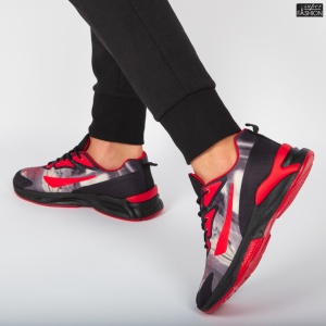 Pantofi Sport "WE Fashion B90-2 Black Red'' - Img 4