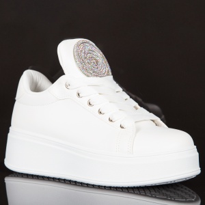 Pantofi Sport ''YiYi H203 White Silver" - Img 5