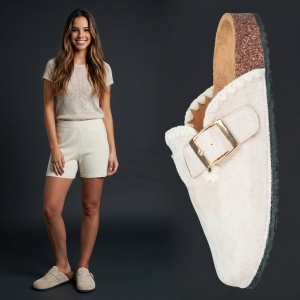 Papuci Dama ''ABC Fashion 1062 Beige"