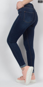 blugi dama tip skinny cu talie inalta