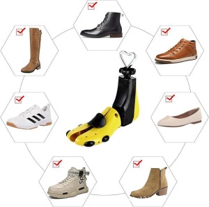 Calapod ajustabil pentru alungirea si lățimea încălțămintei "SuperFashion 6-10 Black Yellow" - Img 5