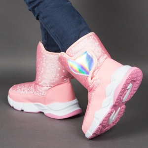 Cizme îmblănite copii ''Apawwa HD04 Pink'' - Img 4