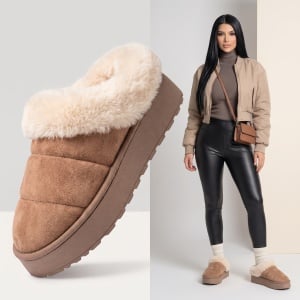 Cizme scurte Dama tip UG "ABC MK059 Brown"