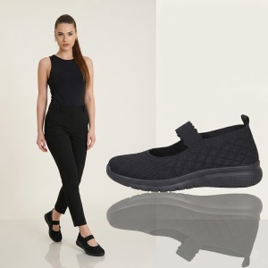 Espadrile ''ALD Fashion HQ-39-176 Black" - Img 3