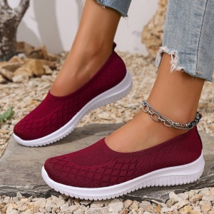 Espadrile "SuperFashion HTWM-43 Wine Red" - Img 2