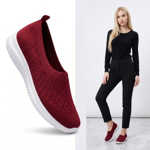 Espadrile "SuperFashion HTWM-43 Wine Red"
