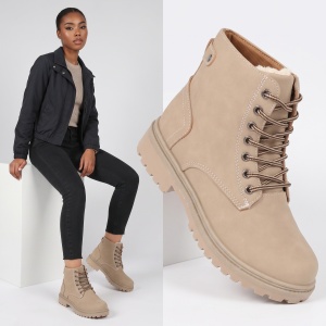 Ghete îmblănite ''Meek GK-168 Beige''