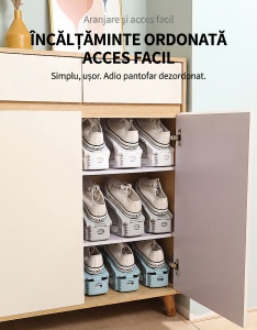Organizator încălțăminte reglabil "SuperFashion 6-34 Blue" - Img 8