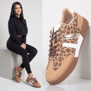 Pantofi sport "ABC Fashion MK076 Leopard Print"