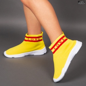 Pantofi Sport Copii ''Meek YF-102 Yellow'' - Img 3