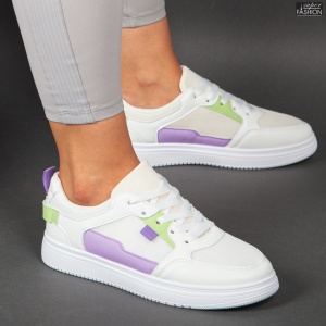 Pantofi Sport ''RXR Fashion R-809 White Purple" - Img 2