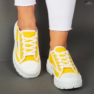 Pantofi Sport "Se7.en D989 Yellow'' - Img 3