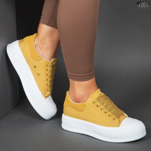 Pantofi Sport "Se7.en S022 Yellow'' - Img 1